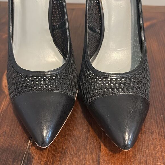 BCBGMaxAzria Mesh Ma-Kassia Black Stilletto Size 8.5 M - Picture 12 of 15